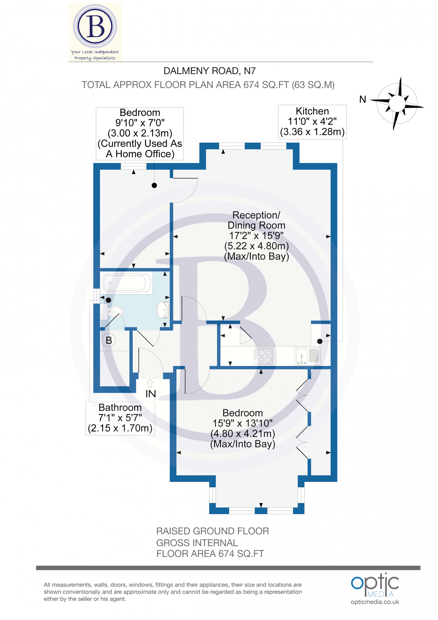 950161162 Dalmeny Road, N7 Optic Media